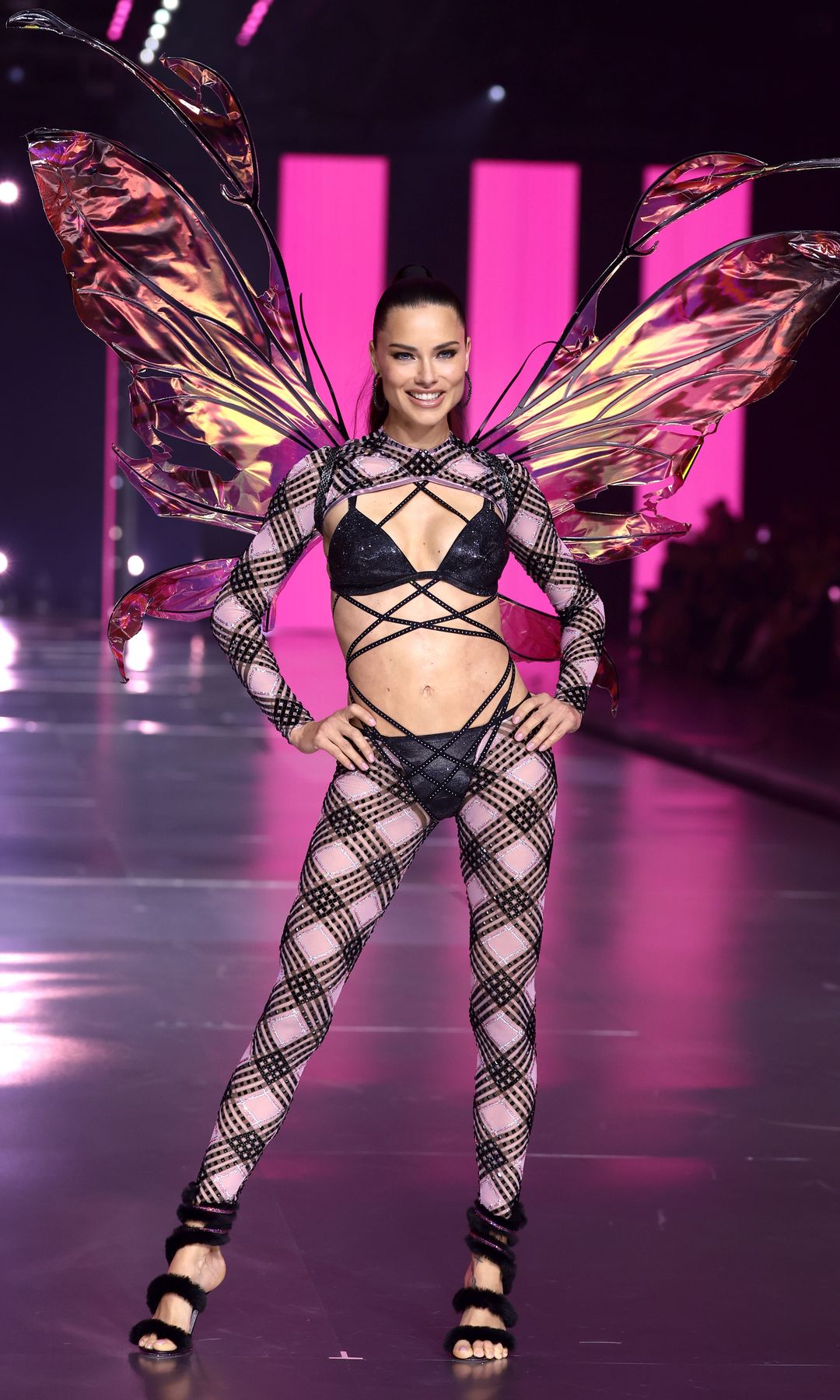 Adriana Lima walks the runway for the Victoria's Secret Fashion Show 2024