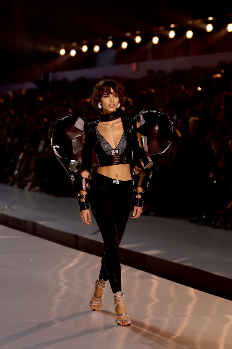 Mathilda Gvarliani walks the runway for the Victoria's Secret Fashion Show 2024 