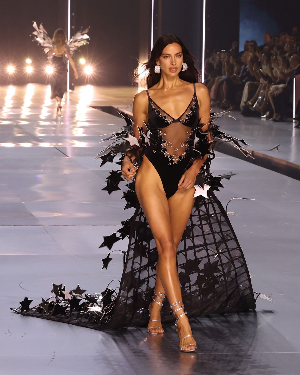 Irina Shayk walks the runway during the 2024 Victoria's Secret Fashion Show