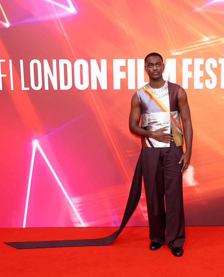 Ethan Herisse attends the "Nickel Boys" Special Screening during the 68th BFI London Film Festival 