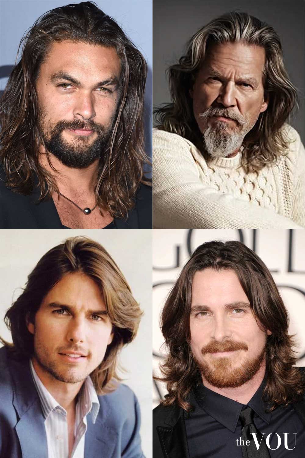 Manly Shoulder-Length Waves Hairstyle