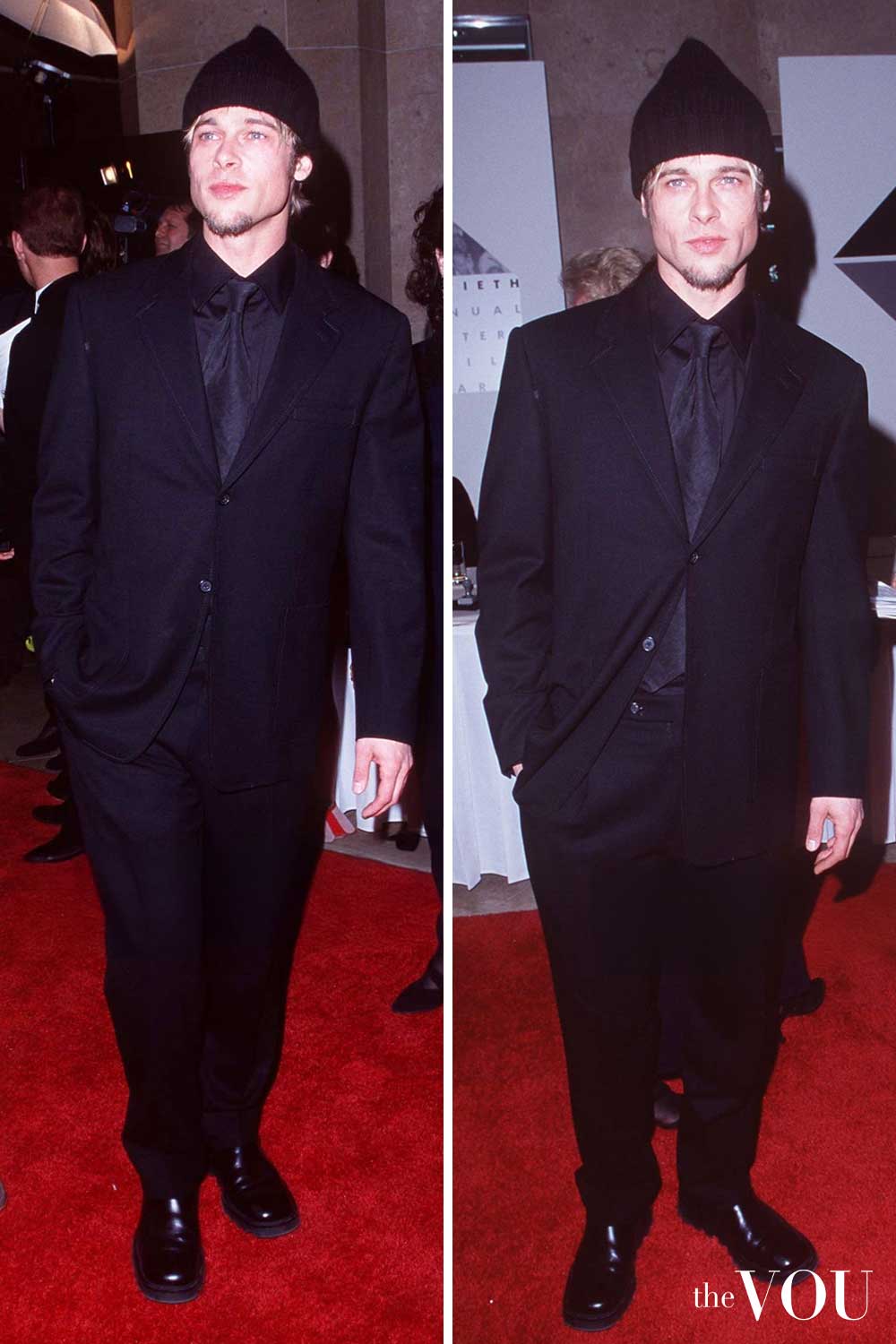 Brad Pitt's 90s All-Black Look