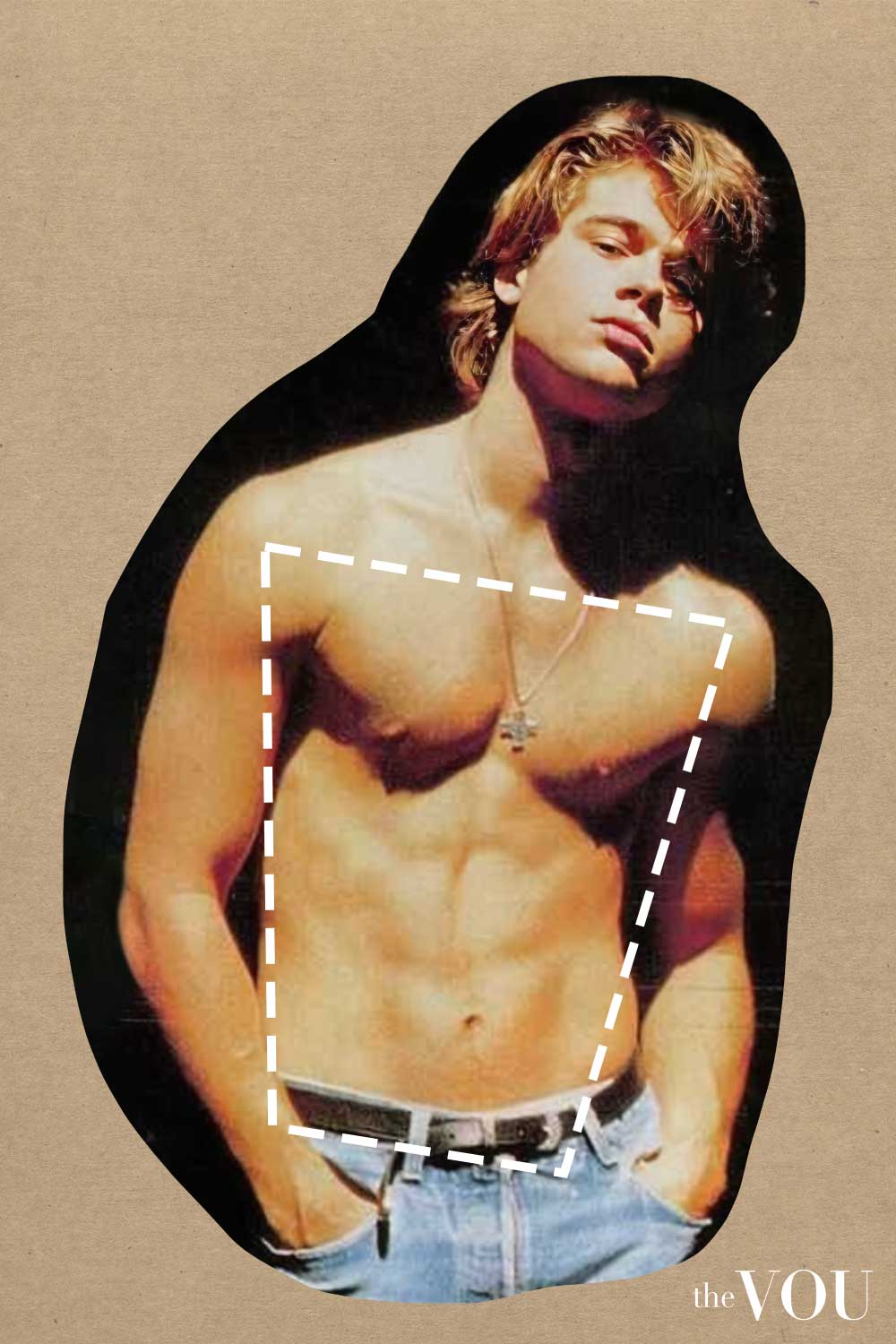 Brad Pitt Trapezoid Body Shape