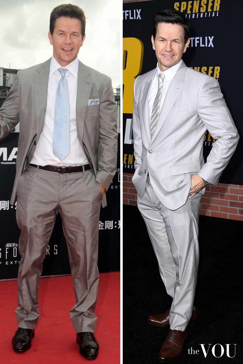 Mark Wahlberg Trapezoid Body Shape Formal Style