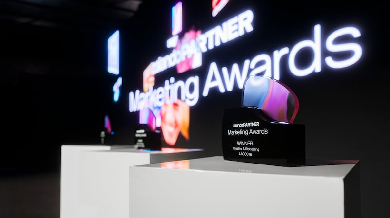 A trophy at the Zalando Partner Marketing Awards