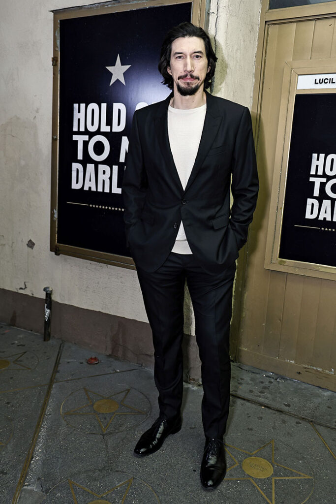 Adam Driver attends "Hold On To Me Darling" Opening Night at Lucille Lortel Theatre 