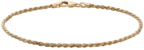 Best bracelets for men: Oliver Cabell 2mm Rope Chain Bracelet | Gold