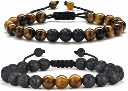 M MOOHAM Natural Stone Bracelets for Men