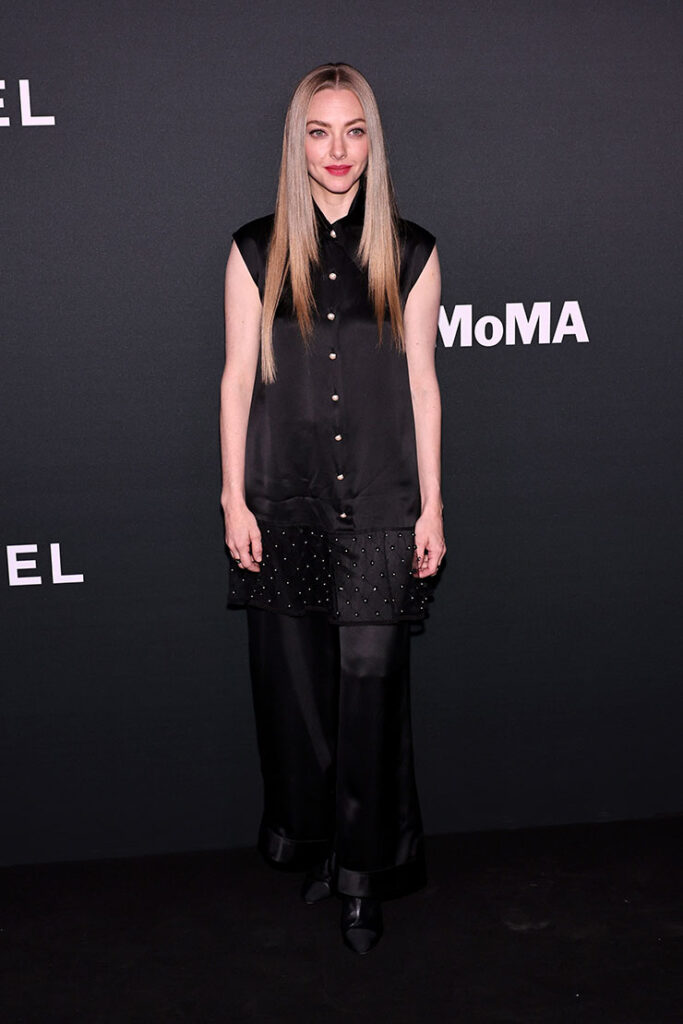 Amanda Seyfried, wearing CHANEL attends The Museum of Modern Art Film Benefit 