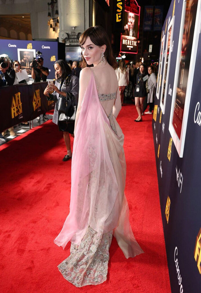 Sophie Thatcher Wore Fendi Couture To The ‘Heretic’ LA Premiere