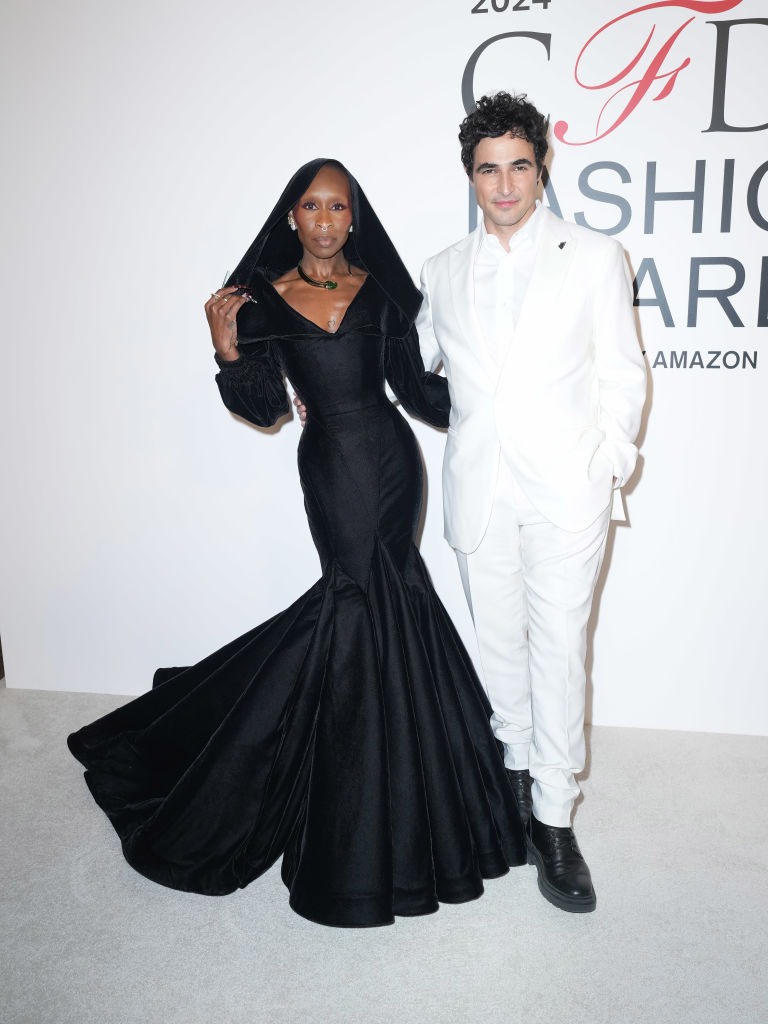 Cynthia Erivo and Zac Posen at the 2024 CFDA Fashion Awards