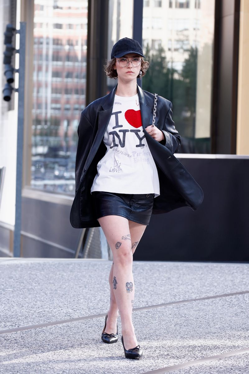 Ella Emhoff walks the runway at the Coach fashion show during the September 2024 New York Fashion Week 