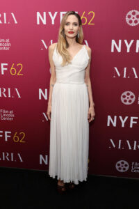 Angelina Jolie Wore Madame Grès To The 'Maria' New York Screening