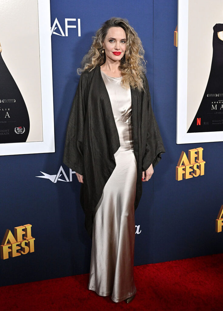 Angelina Jolie Wore Atelier Jolie To The 'Maria' AFI Fest Premiere