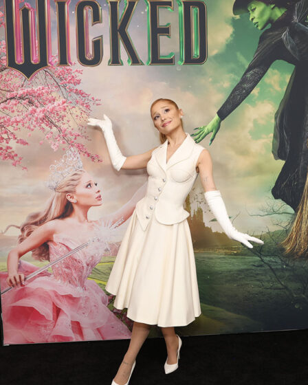 Ariana Grande Wore Atelier Versace To The 'Wicked' New York Screening