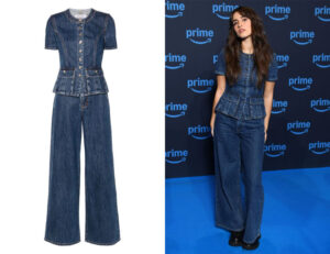 Asha Banks' Self-Portrait Denim Trouser Set