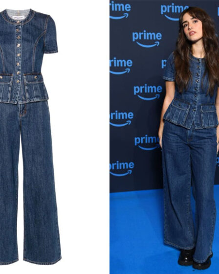 Asha Banks' Self-Portrait Denim Trouser Set