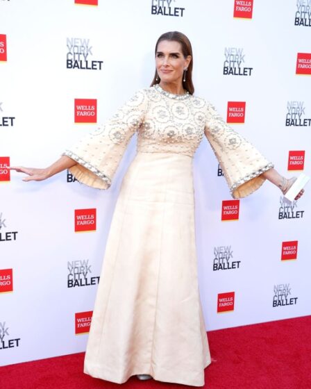 NEW YORK, NEW YORK - OCTOBER 09: Brooke Shields attends the New York City Ballet 2024 Fall Fashion Gala at David H. Koch Theater at Lincoln Center on October 09, 2024 in New York City. (Photo by John Lamparski/Getty Images)