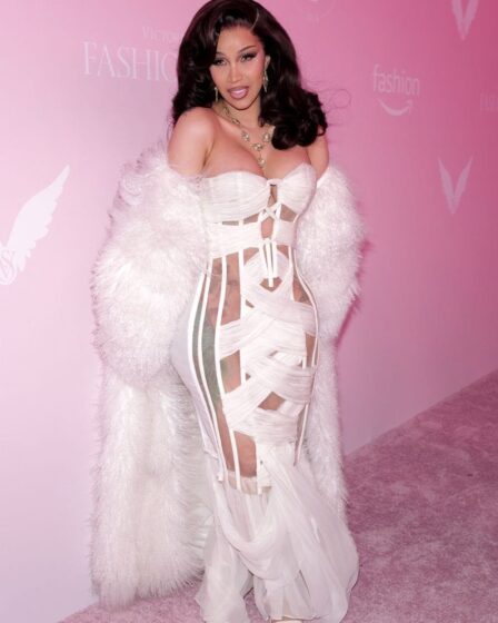 Cardi B attends the Victoria's Secret Fashion Show 2024 on October 15, 2024, in New York City. (Photo by Craig Barritt/Getty Images for Victoria's Secret)