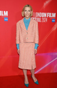 Cate Blanchett Wore Rochas To The 'Rumours' London Film Festival Screening