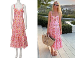 Claudia Schiffer's Borgo De Nor Floral Print Long Dress