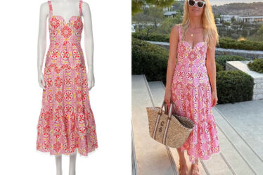 Claudia Schiffer's Borgo De Nor Floral Print Long Dress