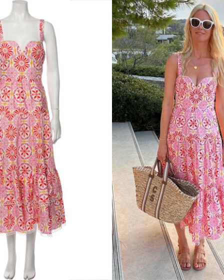 Claudia Schiffer's Borgo De Nor Floral Print Long Dress