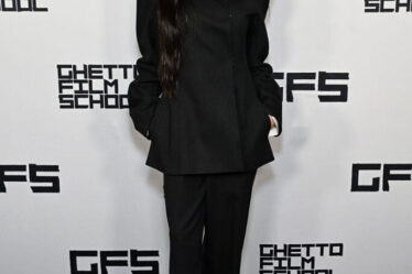 Demi Moore love of suits continued at the GFS Fall Benefit