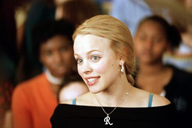 Image may contain Rachel McAdams Accessories Jewelry Necklace Pendant Person Head Face Adult Child and Happy