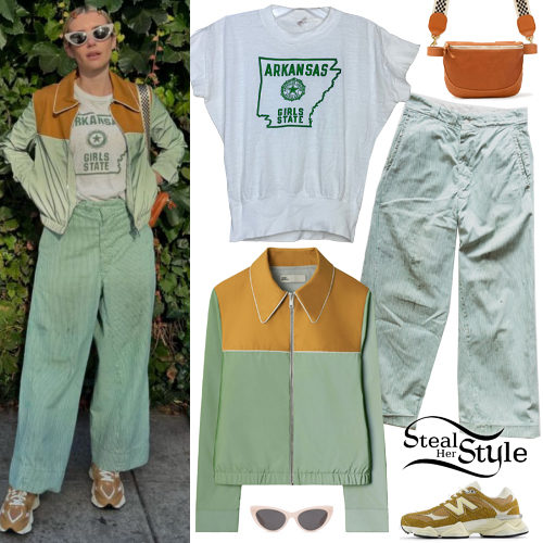 Emma Roberts: Mint Jacket and Pants