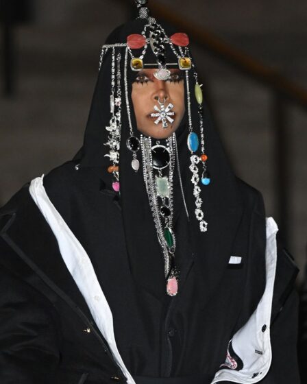 Erykah Badu arrives at the "CFDA Fashion Awards" on October 28, 2024 in New York City.  (Photo by NDZ/Star Max/GC Images)