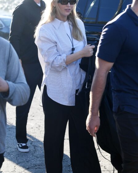 jennifer lawrence con unas zapatillas puma speedcat