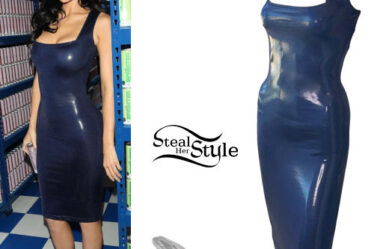 Kylie Jenner: Blue Dress, Silver Mules