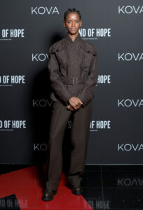 Letitia Wright Wore Ferragamo To The 'Sound Of Hope: The Story of Possum Trot' London Screening