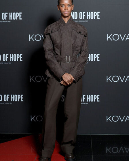 Letitia Wright Wore Ferragamo To The 'Sound Of Hope: The Story of Possum Trot' London Screening