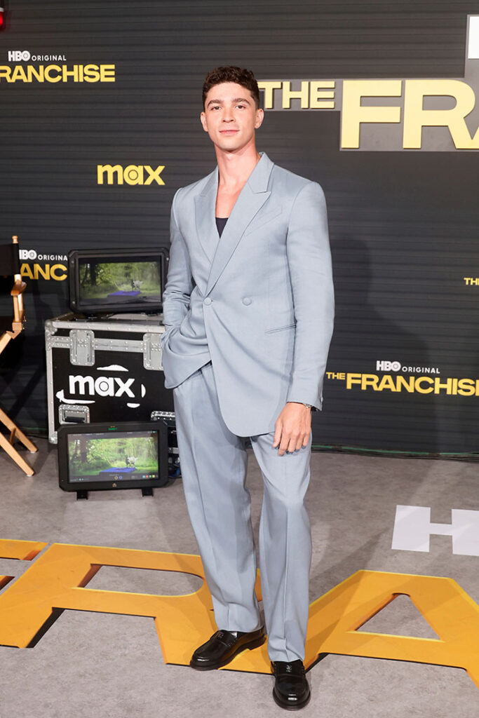 Isaac Powell attends the Los Angeles Premiere of the HBO Original Series "The Franchise" 