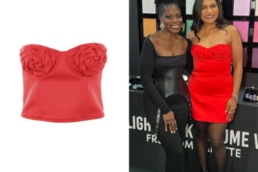 Mindy Kaling's Marc Jacobs Red Corset Top