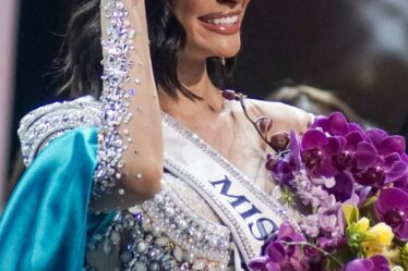 Miss Nicaragua Sheynnis Palacios is crowned Miss Universe 2023 during the 72nd Miss Universe Competition at Gimnasio Nacional JosÃ© Adolfo Pineda on November 18, 2023, in San Salvador, El Salvador. (Photo by Alex PeÃ±a/Getty Images)