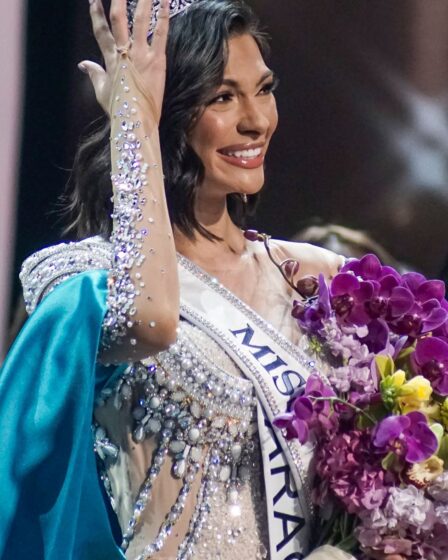 Miss Nicaragua Sheynnis Palacios is crowned Miss Universe 2023 during the 72nd Miss Universe Competition at Gimnasio Nacional JosÃ© Adolfo Pineda on November 18, 2023, in San Salvador, El Salvador. (Photo by Alex PeÃ±a/Getty Images)