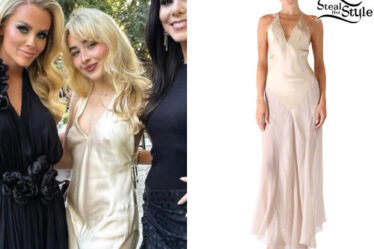 Sabrina Carpenter: Ivory Maxi Dress