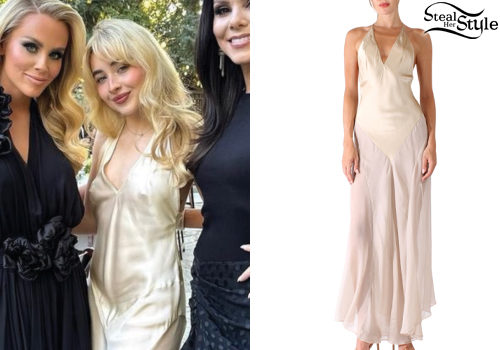 Sabrina Carpenter: Ivory Maxi Dress