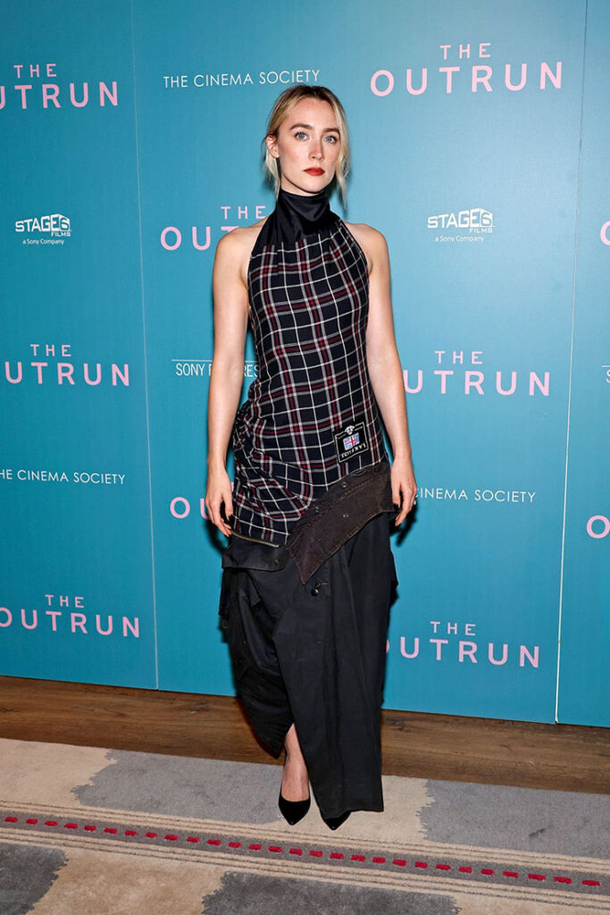 Saoirse Ronan Wore Hodakova To 'The Outrun' New York Screening