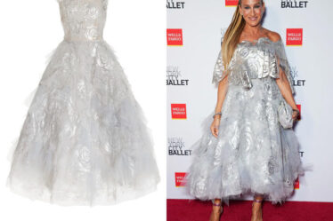 Sarah Jessica Parker's Oscar de la Renta Embroidered Tulle Gown