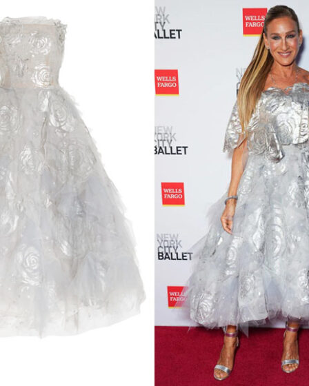 Sarah Jessica Parker's Oscar de la Renta Embroidered Tulle Gown