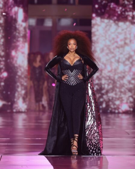 Tyra Banks walks the runway for the Victoria's Secret Fashion Show 2024