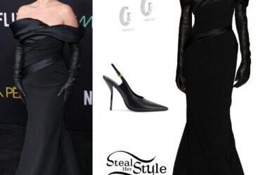 Selena Gomez: Black Gown and Pumps