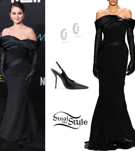 Selena Gomez: Black Gown and Pumps