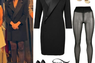 Selena Gomez: Blazer Dress, Black Pumps