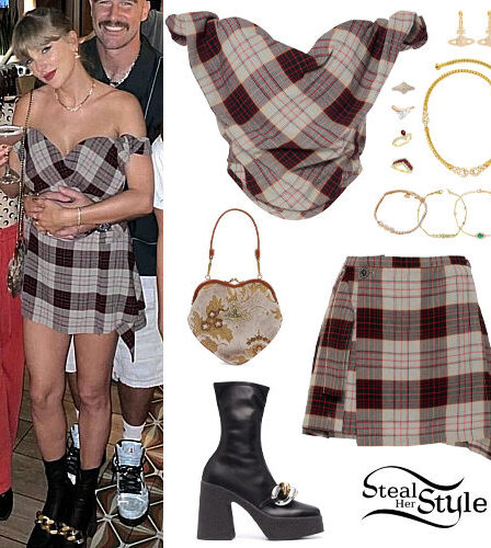 Taylor Swift: Checked Corset and Skirt