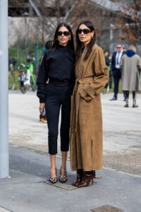 The suede trench at Milan Fashion Week.